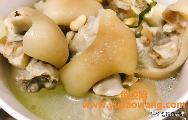 花胶可以和黄豆煲汤吗(牛蹄筋可以同黄豆、家禽类一起煲汤吗？)
