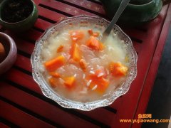 (鱼胶莲子红枣的功效与作用禁忌)「秋季食疗汤」参莲银胶木瓜