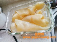 (百利鱼胶片怎么泡)花胶泡发