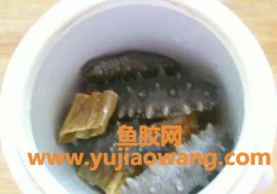 (鱼胶和海参的功效)鱼胶(花胶)炖海参，简简单单也能达到滋补养颜大作